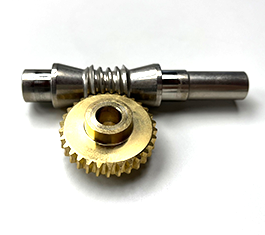 Worm shaft and worm wheel